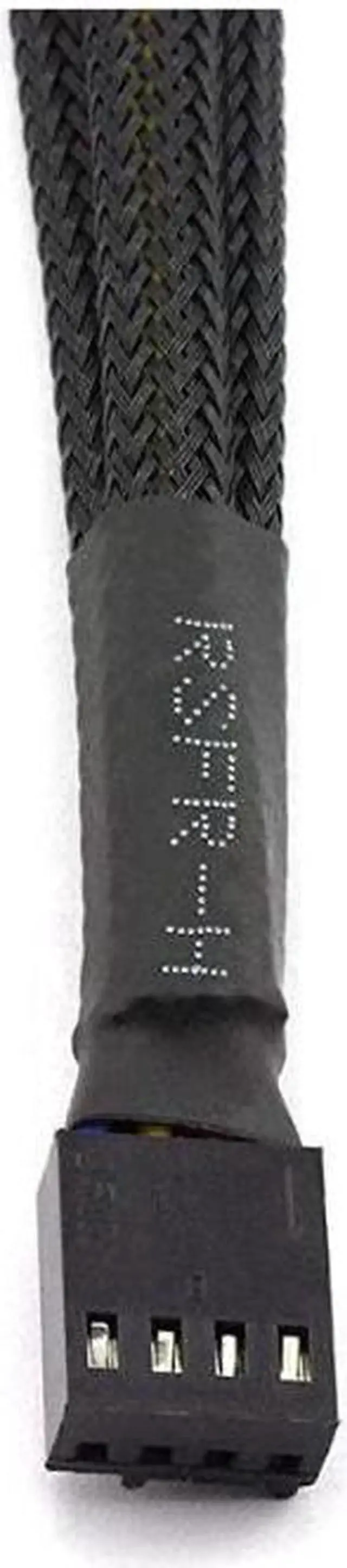 Alt view image 2 of 5 - PWM Fan Splitter Cable 4 Pin Black Sleeved Case Fan Splitter Cable 1 to 4 Converter Braided Y Splitter Computer PC Fan Extension Power Cable 105 Inches 2 Pack