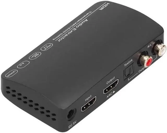 Main image of HDMI Splitter, HDMI Audio Extractor Switch, Bluetooth 5.0/4K/60HZ Analog Stereo R/L Audio Extractor Compatible with Dolby HD/DTS HD/Dolby Atoms/Dolby AC3/DTS/LPCM (HDCN0052M1)