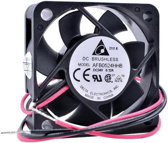 Alt view image 3 of 4 - AFB0524HHB 5cm 5015 50x50x15mm DC 24V 0.12A High-end inverter power supply cooling fan
