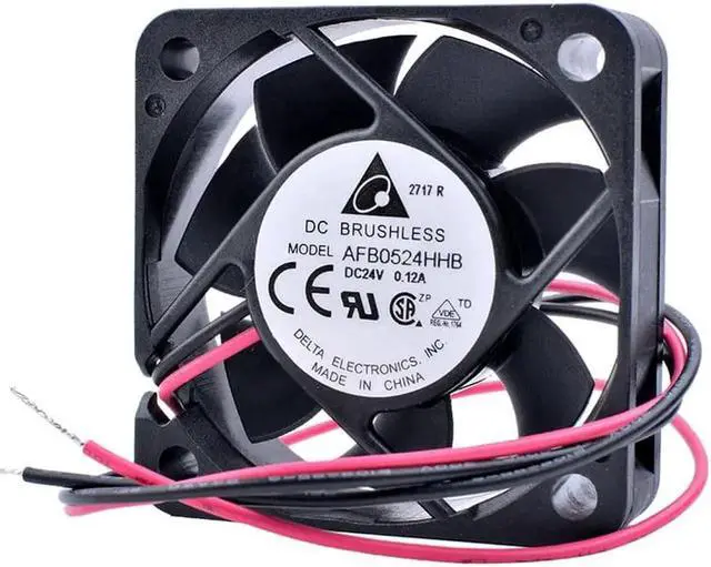 Alt view image 2 of 4 - AFB0524HHB 5cm 5015 50x50x15mm DC 24V 0.12A High-end inverter power supply cooling fan