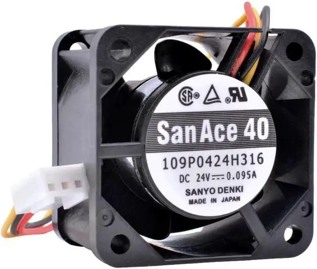 Alt view image 3 of 4 - 109P0424H316 4cm 4028 40x40x28mm DC24V 0.095A High-end server inverter NCUSIEMENS cooling fan