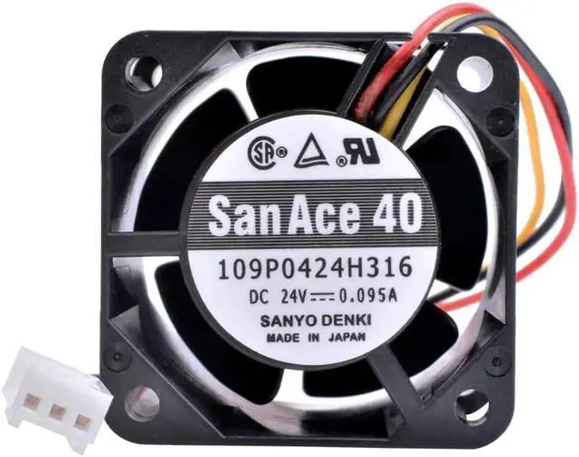 Main image of 109P0424H316 4cm 4028 40x40x28mm DC24V 0.095A High-end server inverter NCUSIEMENS cooling fan