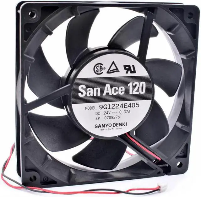 Alt view image 3 of 4 - 9G1224E405 12025 12cm 120mm fan DC24V 0.37A Inverter high air volume high speed cooling fan