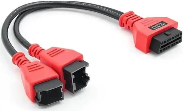 Main image of For Chrysler OBD2 Extension Cable 12pin 8Pin to 16pin FCA Male to Female Car Diagnostic auto Tool OBD 2 Connector for Alfaobd