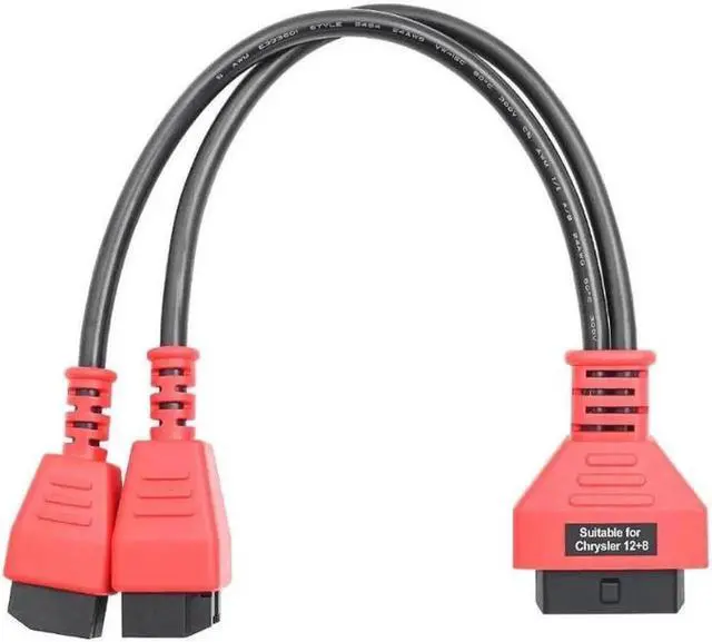 Alt view image 3 of 4 - For Chrysler OBD2 Extension Cable 12pin 8Pin to 16pin FCA Male to Female Car Diagnostic auto Tool OBD 2 Connector for Alfaobd