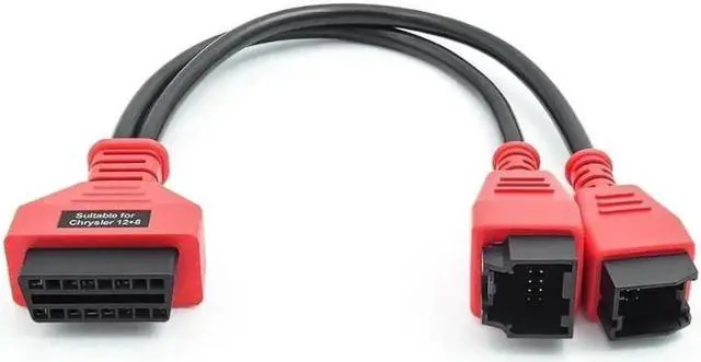 Alt view image 4 of 4 - For Chrysler OBD2 Extension Cable 12pin 8Pin to 16pin FCA Male to Female Car Diagnostic auto Tool OBD 2 Connector for Alfaobd