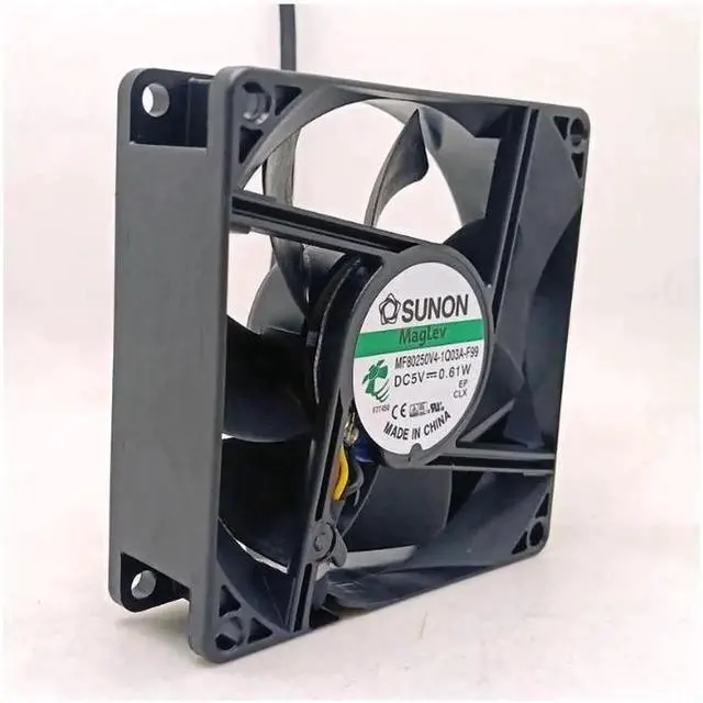 Alt view image 2 of 3 - NEW original SUNON MF80250V4-1Q03A-F99 8cm 8025 DC5V silent fan incubator router fan 3-wire 3-pin