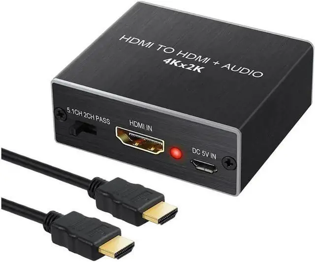 Main image of PROZOR HDMI Audio Extractor Converter HDMI to Optical Toslink SPDIF with 1M HDMI 1.4 Cable and 3.5mm Stereo Audio Splitter Adapter Support 4K x 2K 3D