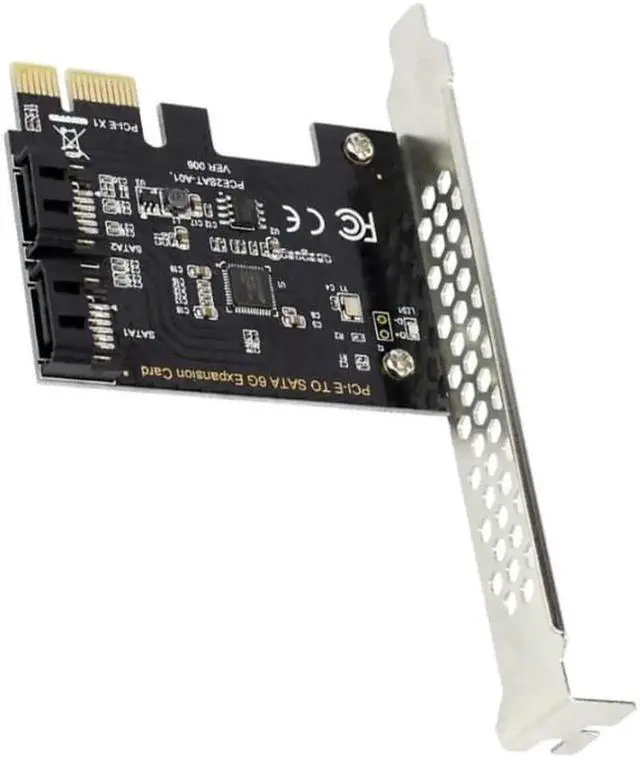 Alt view image 4 of 7 - Weastlinks PCI-E to SATA3.0 Adapter Card PCI Express X16 to SATA3.0 7Pin 2 Ports SATA III 6G Expansion Card for PC Desktop