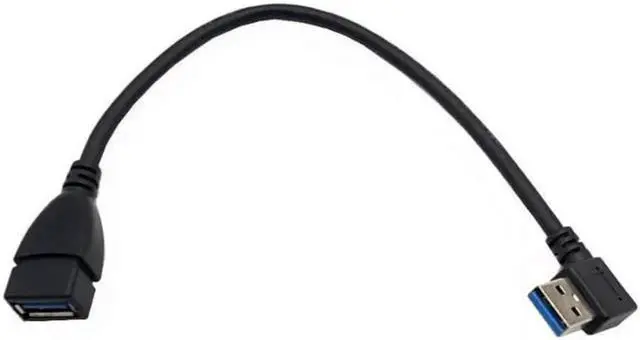 Alt view image 2 of 2 - Seadream 2Pack SuperSpeed USB 3.0 Left Angle Male to Female Extension Cable - Left Angle