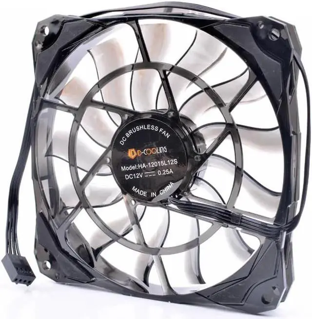 Alt view image 3 of 4 - HA-12015L12S 12cm 12015 120x120x15mm 120mm fan 12V 0.25A computer chassis CPU ultra-thin silent cooling fan