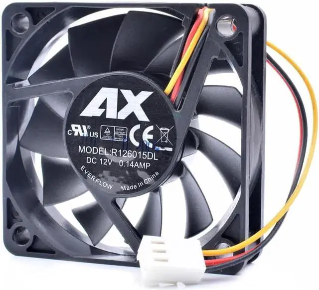 Alt view image 4 of 4 - R126015DL 6015 6cm 60x60x15mm 12V 0.14A speed monitoring quiet computer motherboard cooling fan