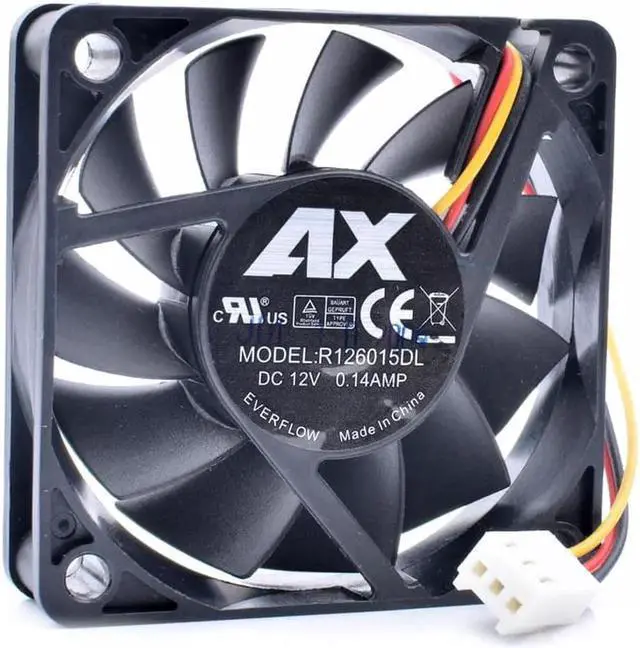Main image of R126015DL 6015 6cm 60x60x15mm 12V 0.14A speed monitoring quiet computer motherboard cooling fan