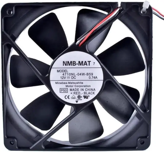 Main image of 4710NL-04W-B59 12cm 120mm fan 12025 12V 0.74A Double ball bearing large air volume cooling