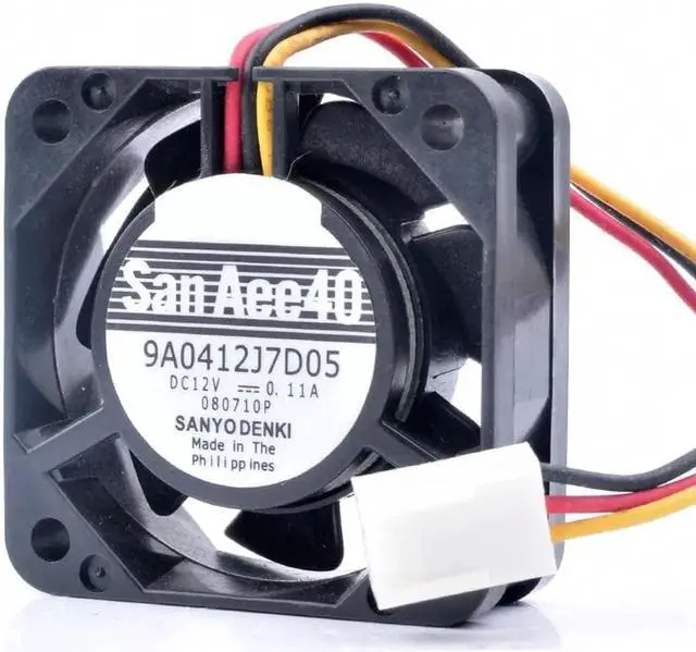 Alt view image 4 of 4 - 9A0412J7D05 4cm 4015 40x40x15mm 12V 0.11A 3pin large air volume switch motherboard cooling fan