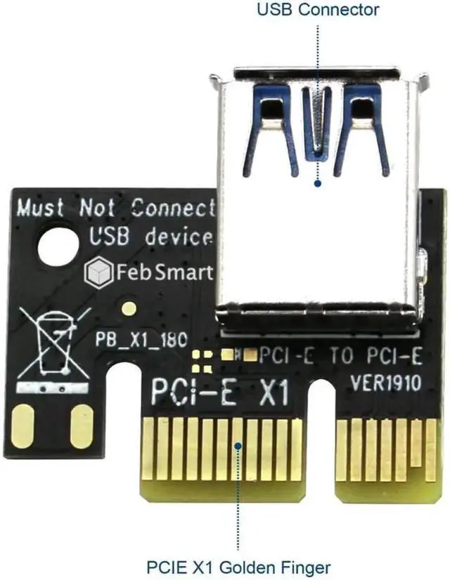 Alt view image 2 of 7 - PCIE Riser Cable VER006C,GPU Risers for Mining Rigs,GPU Extension Cable,GPU Crypto Currency Mining Cable with 6Pin-SATA Power Cable and 23.6in Extension Cable,Extend PCIE X1 to PCIE X16