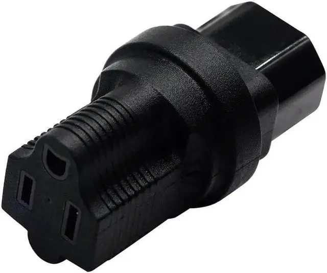 Alt view image 3 of 4 - zdyCGTime 3 prong USA C14 to NEMA 5-15R Plug Power Adapter for Standard Computer Power Adapter 10A/250V (IG-320) (NEMA 5-15R to IEC 60320-C14)(2 pack)