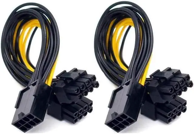 Main image of Owltree Graphics Card Video Card VGA GPU Female 8 Pin to Dual 8 Pin 6+2 Pin Male Y Splitter Extension PCI-E PCIe Power Cable 18AWG 20CM