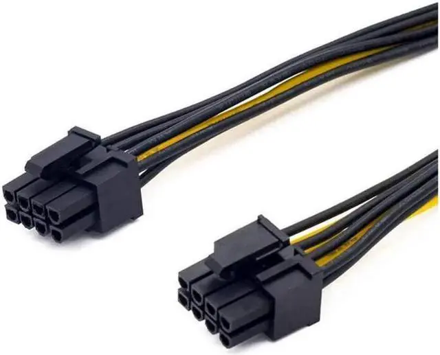 Alt view image 7 of 7 - Owltree Graphics Card Video Card VGA GPU Female 8 Pin to Dual 8 Pin 6+2 Pin Male Y Splitter Extension PCI-E PCIe Power Cable 18AWG 20CM