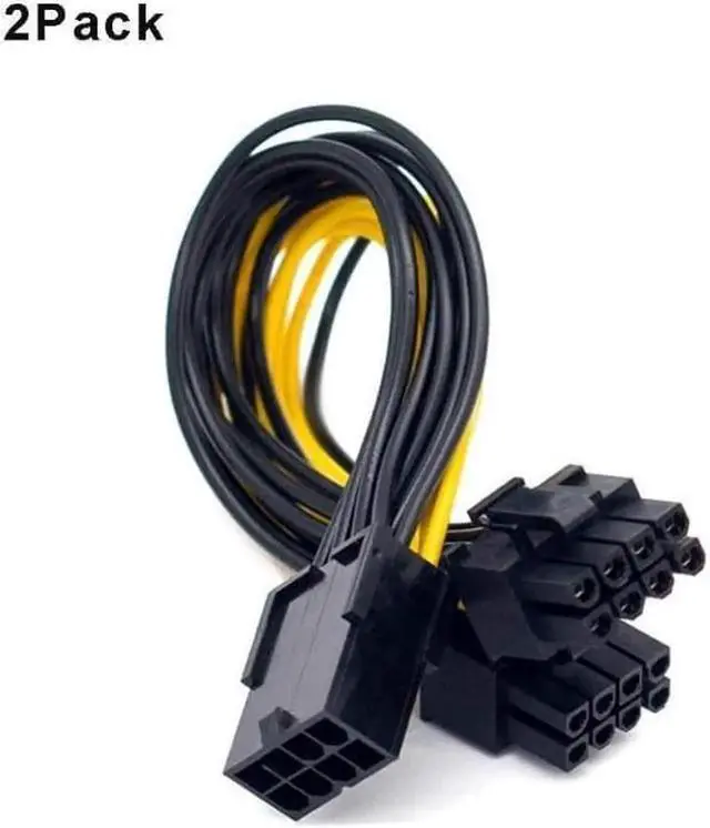 Alt view image 6 of 7 - Owltree Graphics Card Video Card VGA GPU Female 8 Pin to Dual 8 Pin 6+2 Pin Male Y Splitter Extension PCI-E PCIe Power Cable 18AWG 20CM