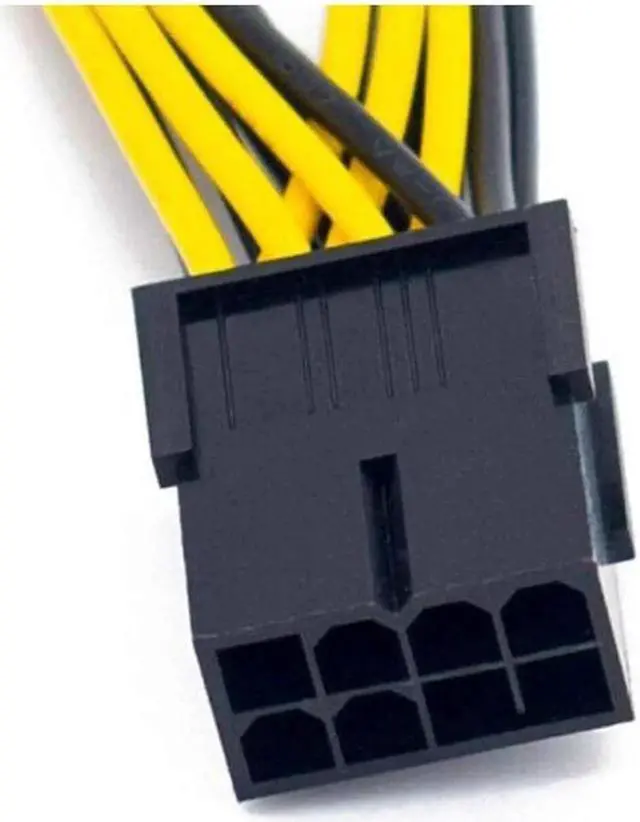 Alt view image 4 of 7 - Owltree Graphics Card Video Card VGA GPU Female 8 Pin to Dual 8 Pin 6+2 Pin Male Y Splitter Extension PCI-E PCIe Power Cable 18AWG 20CM