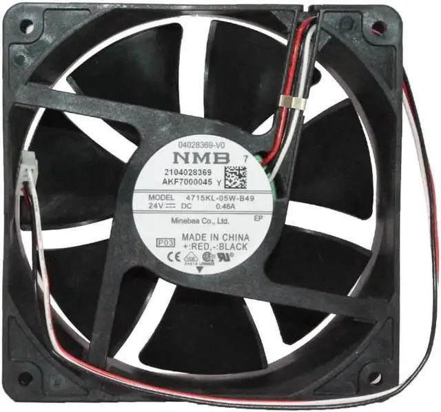Main image of New and 4715KL-05W-B49 120mm 12cm 12038 120x120x38mm DC 24V 0.46A CNC Inverter cooling Fan