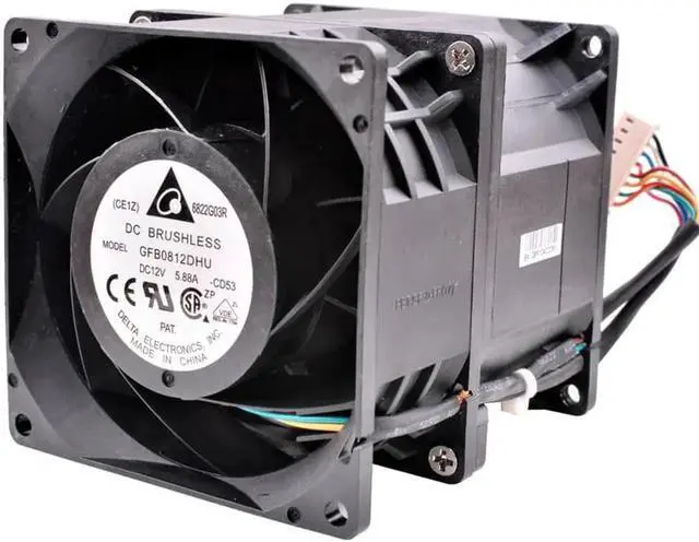 Alt view image 3 of 4 - GFB0812DHU 80x80x90mm DC12V 5.88A Servo server large air volume cooling fan