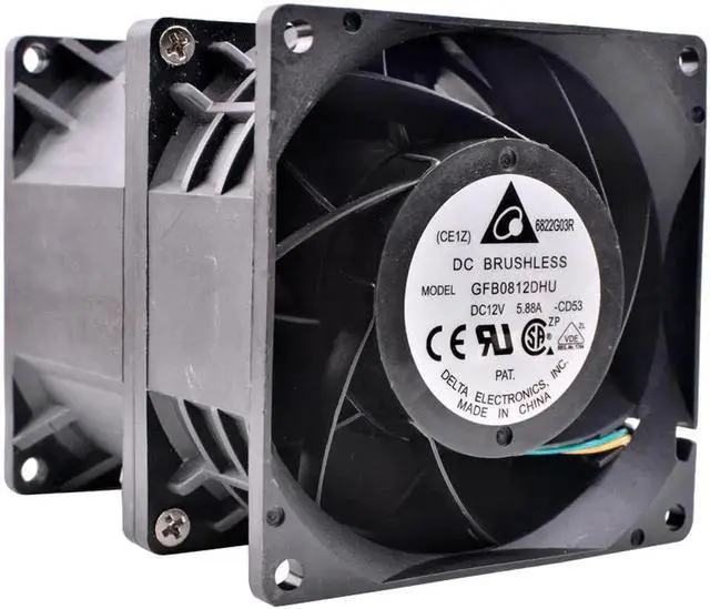 Main image of GFB0812DHU 80x80x90mm DC12V 5.88A Servo server large air volume cooling fan