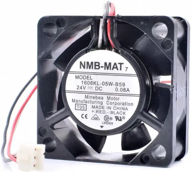 Alt view image 3 of 4 - 1606KL-05W-B59 4cm 4015 40x40x15mm DC24V 0.08A inverter CNC machine cooling fan