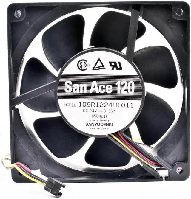 Alt view image 3 of 4 - 109R1224H1011 12038 12cm 120x120x38mm 24V 0.25A inverter cooling fan