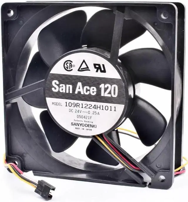 Alt view image 4 of 4 - 109R1224H1011 12038 12cm 120x120x38mm 24V 0.25A inverter cooling fan