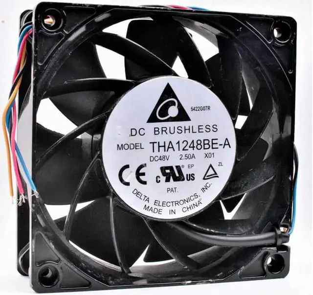 Alt view image 4 of 4 - THA1248BE-A 12038 12cm 48V 2.50A aluminum frame communication equipment high wind pressure cooling fan