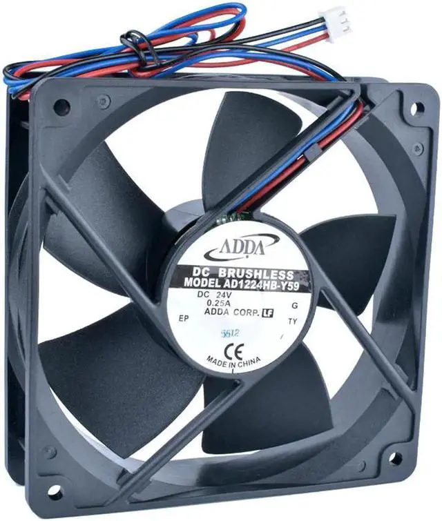 Alt view image 4 of 4 - AD1224HB-Y59 12cm 120mm 12032 24V 0.25A Double ball bearing inverter fan cooling fan