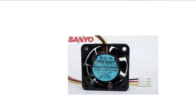Alt view image 3 of 4 - 1pcs For Sanyo 109P0424H7D28 4015 Cooling Fans P/N: A90L-0001-0441/39 DC24V 0.08A server fan