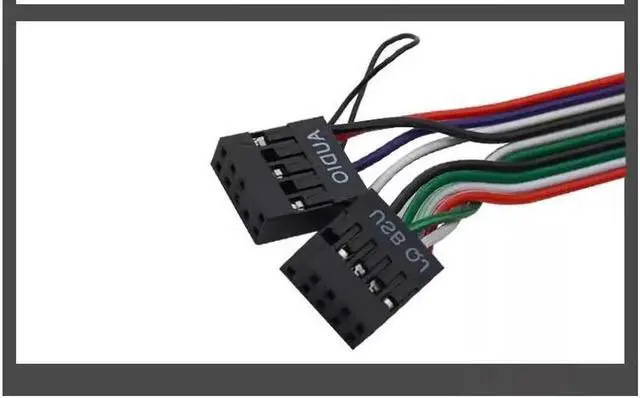 Alt view image 5 of 5 - 7.8cm chassis front panel cable audio port USB interface desktop computer front panel cable extension