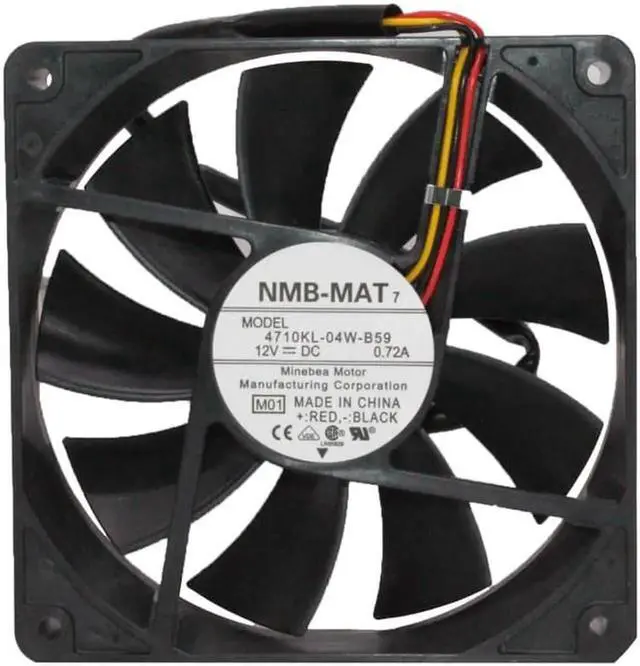 Main image of New and 4710KL-04W-B59 12cm 120mm 12025 DC 12V 0.72A Double ball bearing large air volume cooling fan