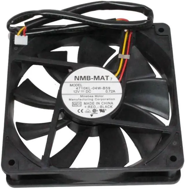 Alt view image 4 of 4 - New and 4710KL-04W-B59 12cm 120mm 12025 DC 12V 0.72A Double ball bearing large air volume cooling fan