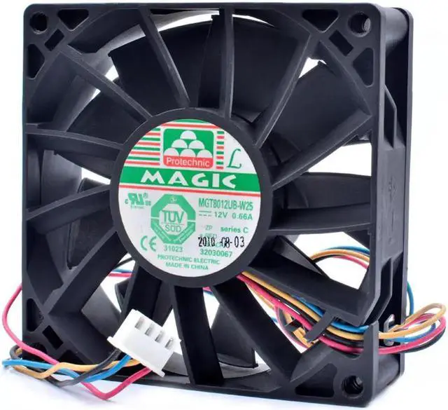 Alt view image 3 of 3 - MGT8012UB-W25 8cm 8025 80x80x25mm 12V 0.66A server chassis large air volume cooling fan