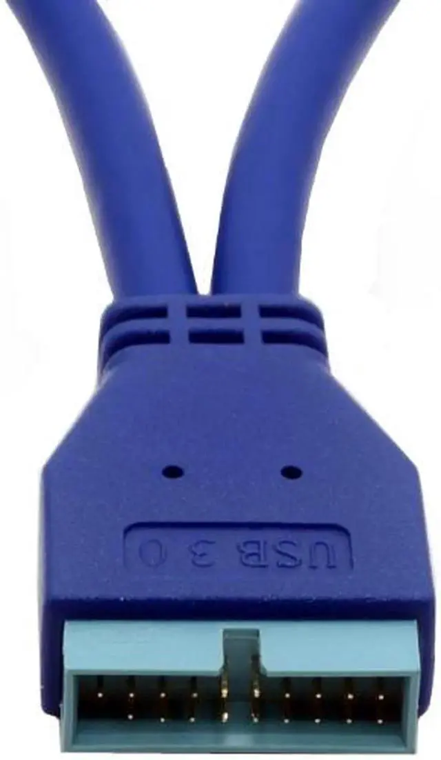 Alt view image 2 of 5 - Dual 2 Port USB 3.0 Type A Male to 20 Pin Motherboard Header Male Cable Cord Adapter USB Extension cable 0.25m