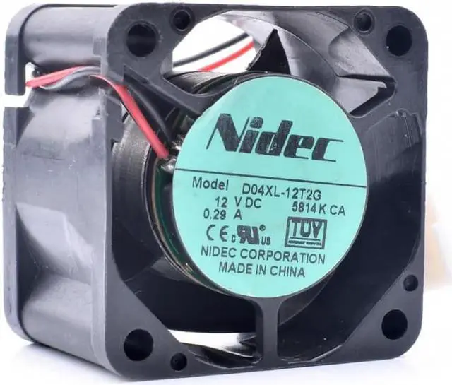 Alt view image 3 of 4 - D04XL-12T2G 4cm 4028 40x40x28mm 12V 0.29A server power cooling fan