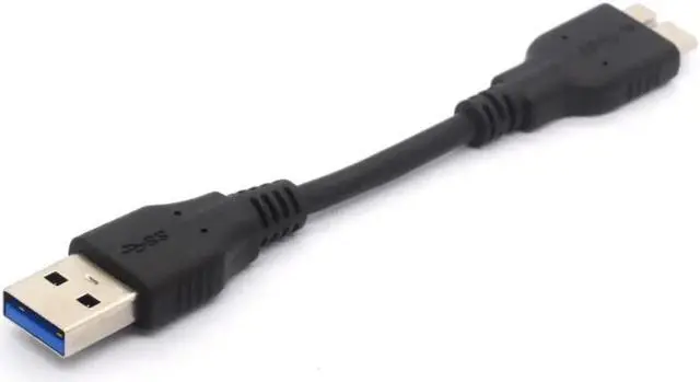 Alt view image 3 of 5 - 2 Pack Micro USB Cable USB 3.0 A Male to Micro B Male Adapter Cord for HDD, Hard Drives, Printers, Network Hubs 2 Pack