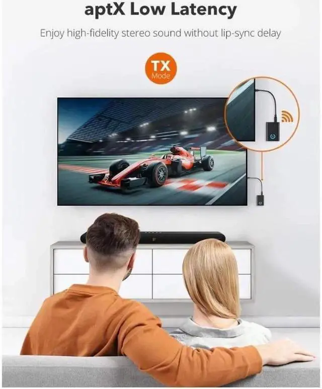 Alt view image 3 of 6 - Aux Bluetooth Adapter for Car, Bluetooth 5.0 Transmitter Receiver, Portable Wireless Bluetooth Adapter, 2-in-1 Bluetooth Aux Adapter, Audio Receiver for Laptop, Radio, Headphones, Speakers, TV