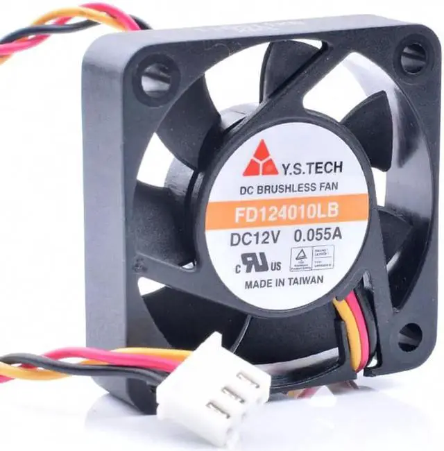 Main image of Y.S FD124010LB 4cm 4010 12V 0.055A 3 lines 3Pin DVR switch quiet cooling fan