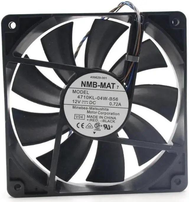 Alt view image 6 of 6 - NMB-MAT 4710KL-04W-B56 12cm 12025 120mm DC 12V 0.72A 4-wire PWM case cooling fan