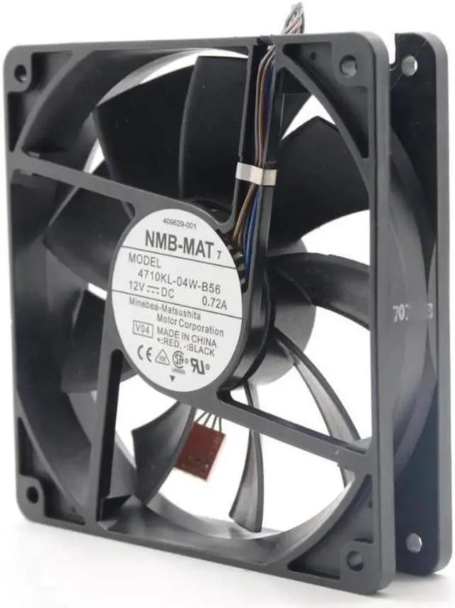 Alt view image 2 of 6 - NMB-MAT 4710KL-04W-B56 12cm 12025 120mm DC 12V 0.72A 4-wire PWM case cooling fan