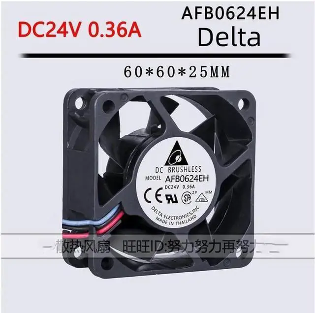 Main image of Delta Electronics AFB0624EH 4J44 DC 24V 0.36A 60x60x25mm Server Cooling Fan