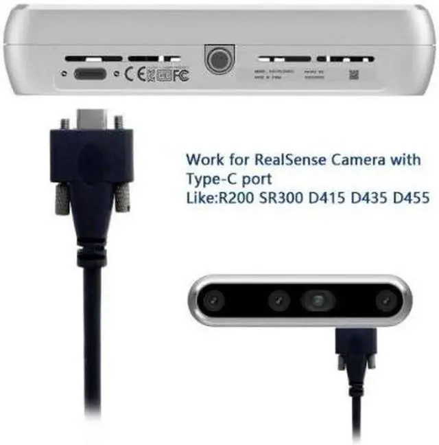 Alt view image 4 of 7 - FAL USB 3.1 Type-C Dual Screw Locking to Standard USB3.0 Data Cable 1.2m 2m 3m 5m 8m Panel Mount Type