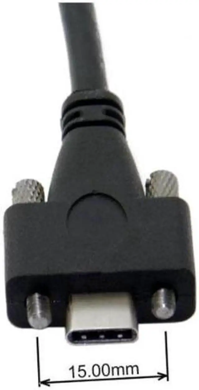 Alt view image 2 of 7 - FAL USB 3.1 Type-C Dual Screw Locking to Standard USB3.0 Data Cable 1.2m 2m 3m 5m 8m Panel Mount Type