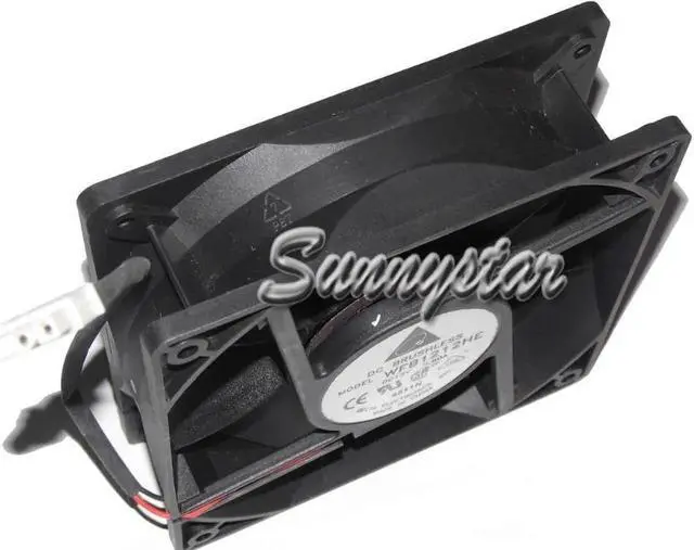 Alt view image 2 of 2 - Delta 120*38mm WFB1212HE 12V 0.60A 2-Wires 2 Pins case power fan
