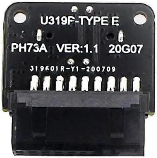 Alt view image 7 of 7 - Motherboard USB 3.0 Internal 20/19 Pin Header to Type-E A-Key USB 3.1 20 Pin Type C Front Panel Header Mount Adapter (Standard Type)